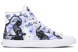 image-Printed Couple High-top Canvas Shoes