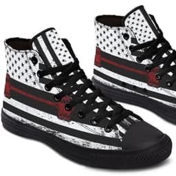 image-High Top Canvas Shoes For Printing Lovers