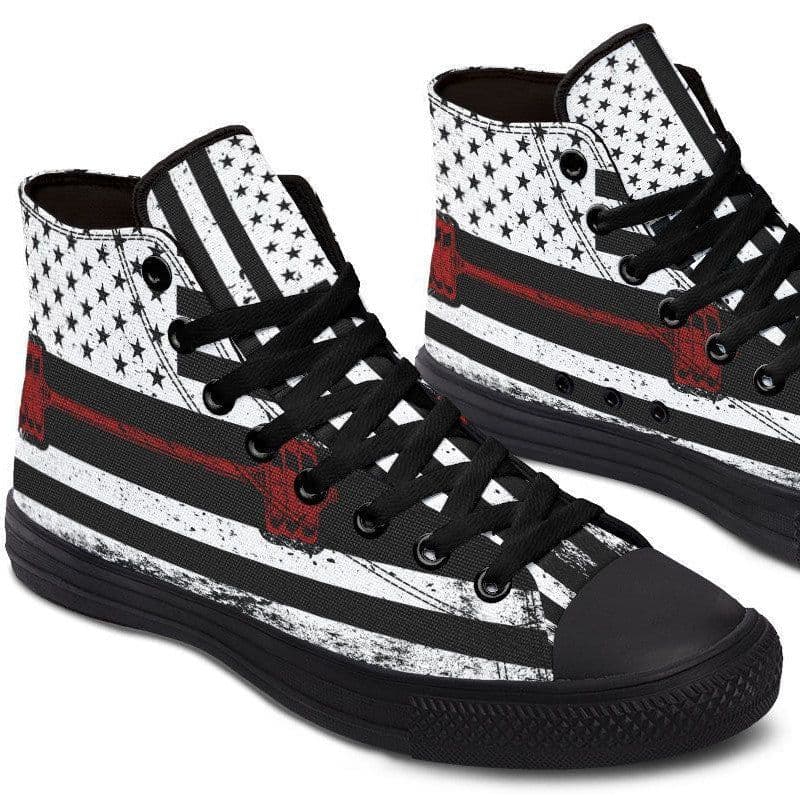 image-High Top Canvas Shoes For Printing Lovers