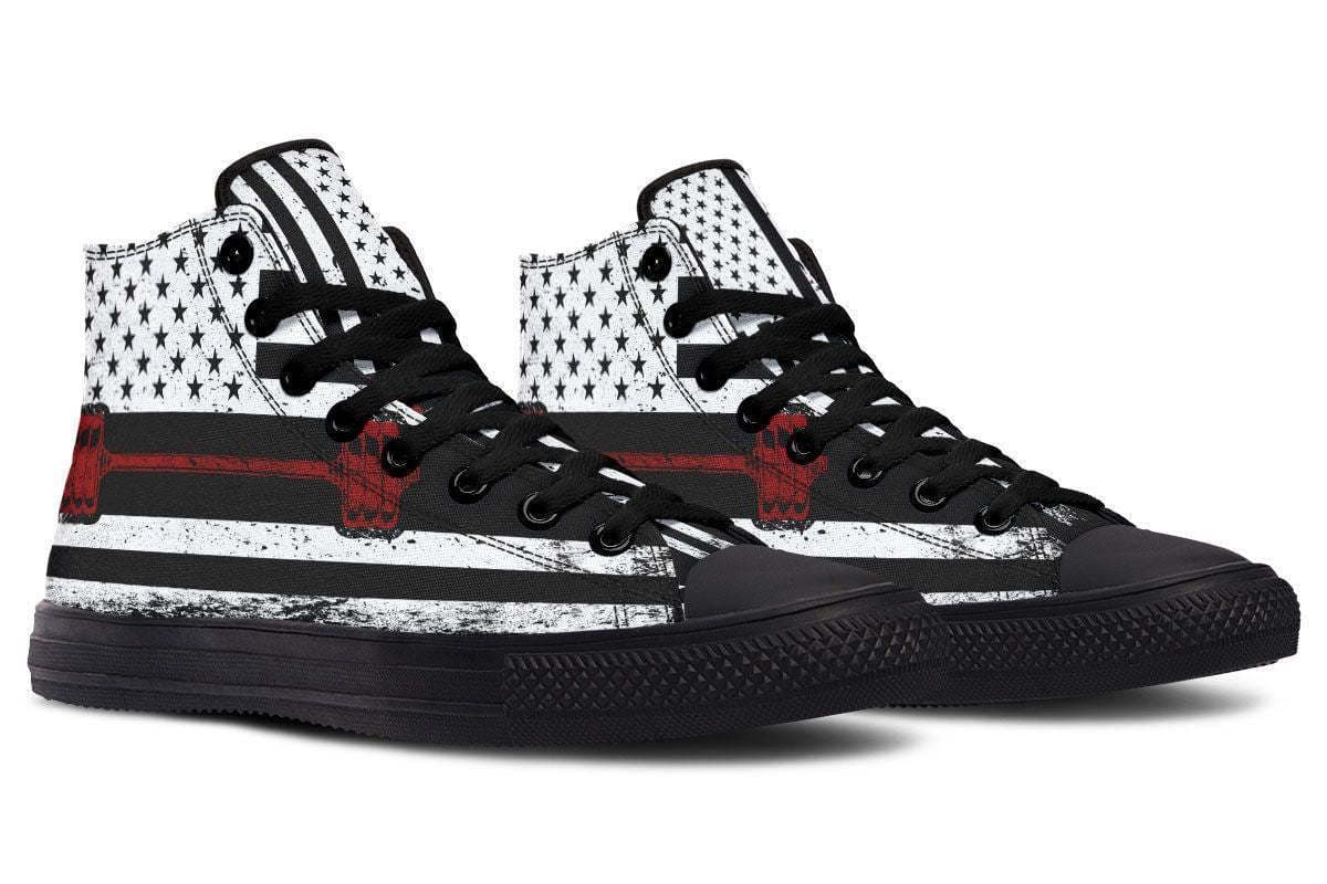 image-High Top Canvas Shoes For Printing Lovers