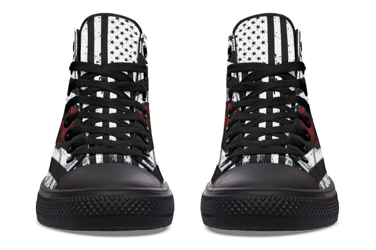 image-High Top Canvas Shoes For Printing Lovers