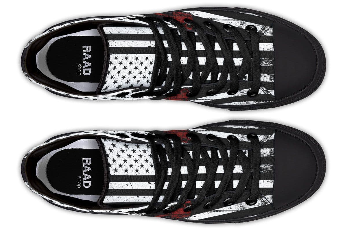 image-High Top Canvas Shoes For Printing Lovers
