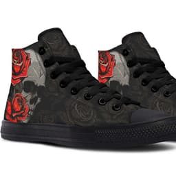 image-High Top Canvas Shoes For Printing Lovers