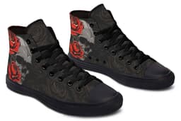 image-High Top Canvas Shoes For Printing Lovers