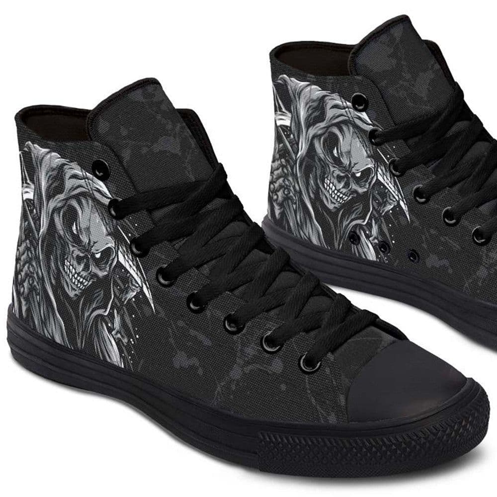 image-High Top Canvas Shoes For Printing Lovers
