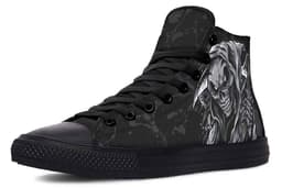 image-High Top Canvas Shoes For Printing Lovers