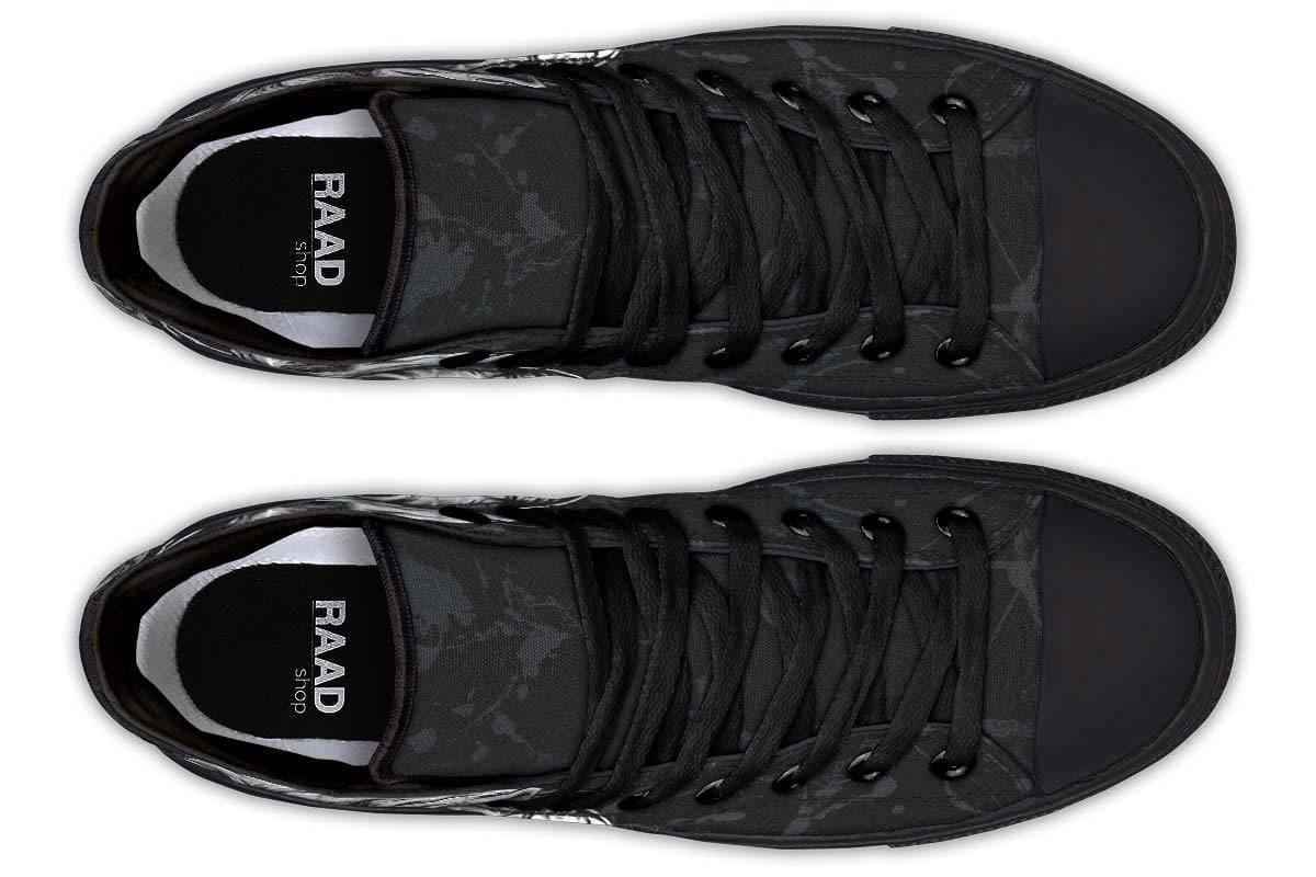 image-High Top Canvas Shoes For Printing Lovers