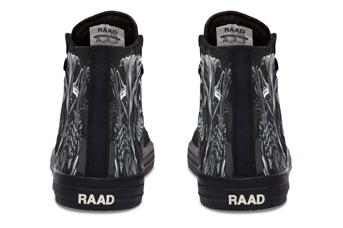 image-High Top Canvas Shoes For Printing Lovers