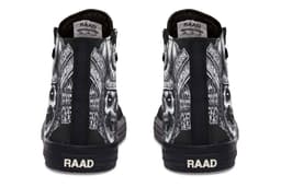 image-High Top Canvas Shoes For Printing Lovers