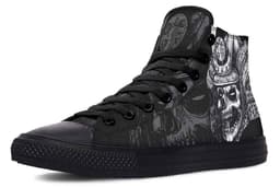 image-High Top Canvas Shoes For Printing Lovers