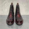 image-Vintage Lace Up Splicing Boots Fashion