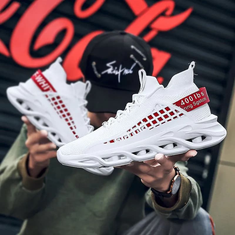 image-Breathable Flying Woven Sports Casual Light Running Shoes