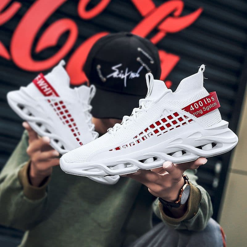 image-Breathable Flying Woven Sports Casual Light Running Shoes
