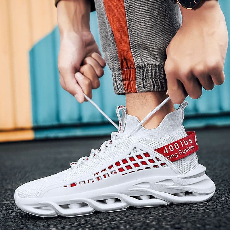 image-Breathable Flying Woven Sports Casual Light Running Shoes