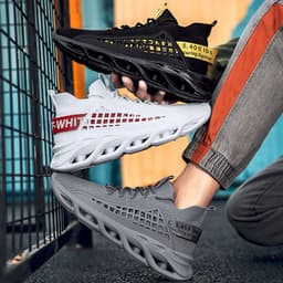 image-Breathable Flying Woven Sports Casual Light Running Shoes