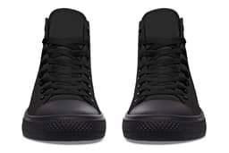 image-Printed Couple High-top Canvas Shoes