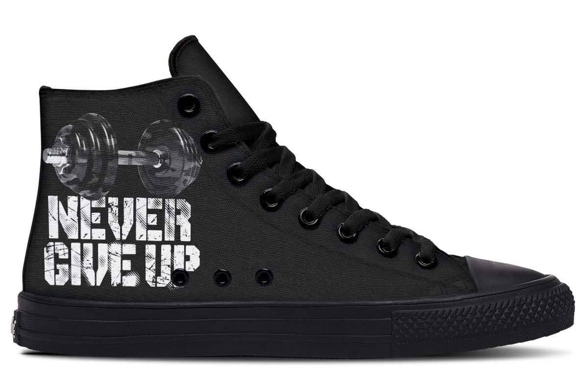image-Printed Couple High-top Canvas Shoes