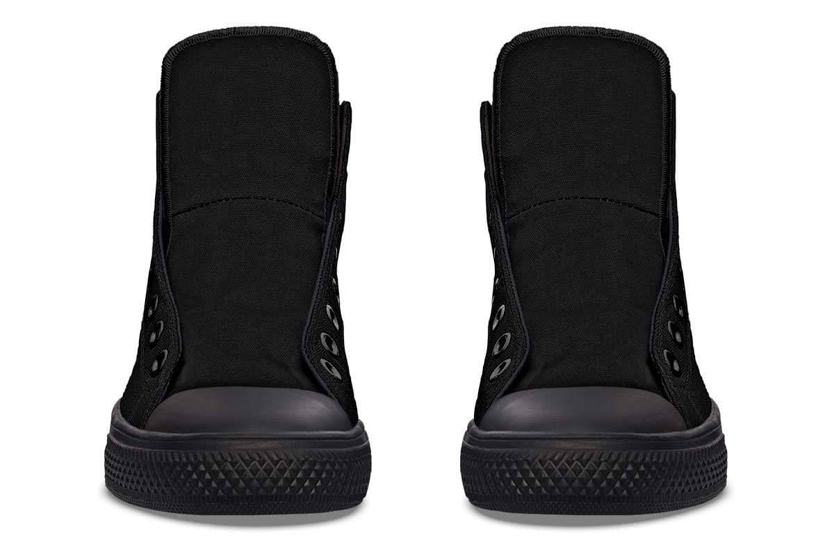 image-Printed Couple High-top Canvas Shoes