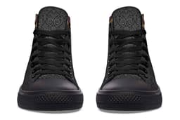 image-Printed Couple High-top Canvas Shoes