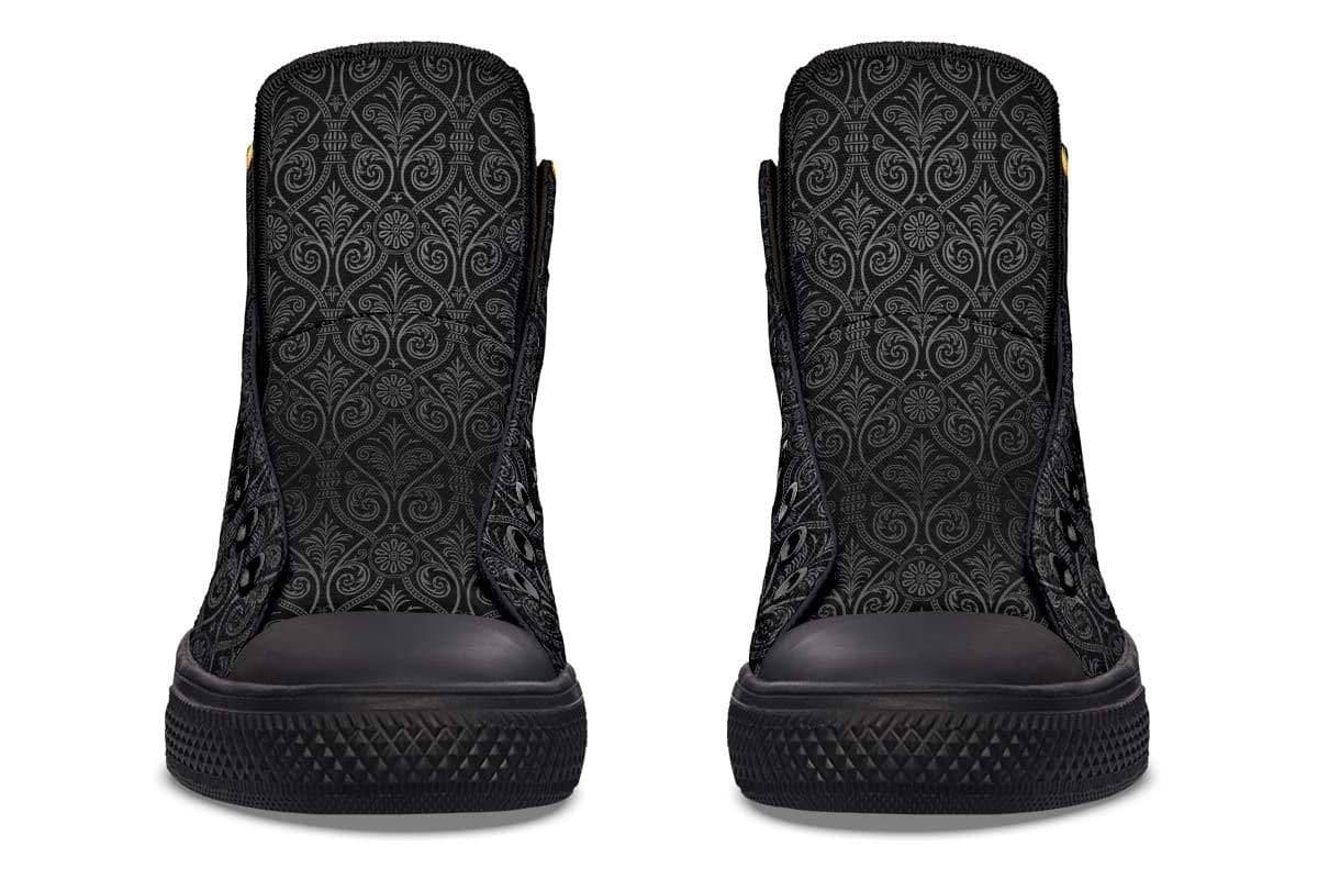 image-Printed Couple High-top Canvas Shoes