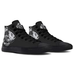 image-Printed Couple High-top Canvas Shoes