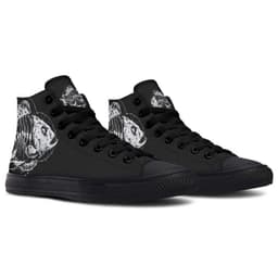 image-Printed Couple High-top Canvas Shoes