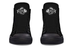 image-Printed Couple High-top Canvas Shoes