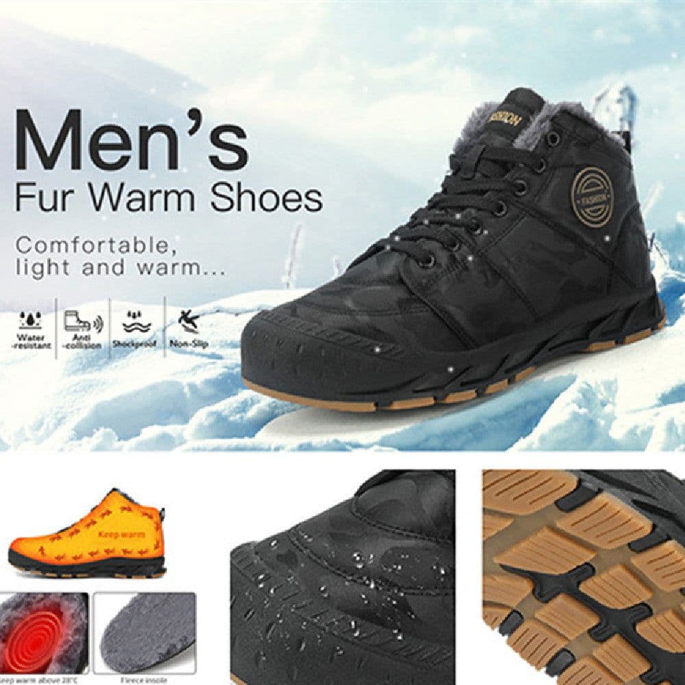 image-New Outdoor Climbing Cotton Shoes With Plush For Warmth