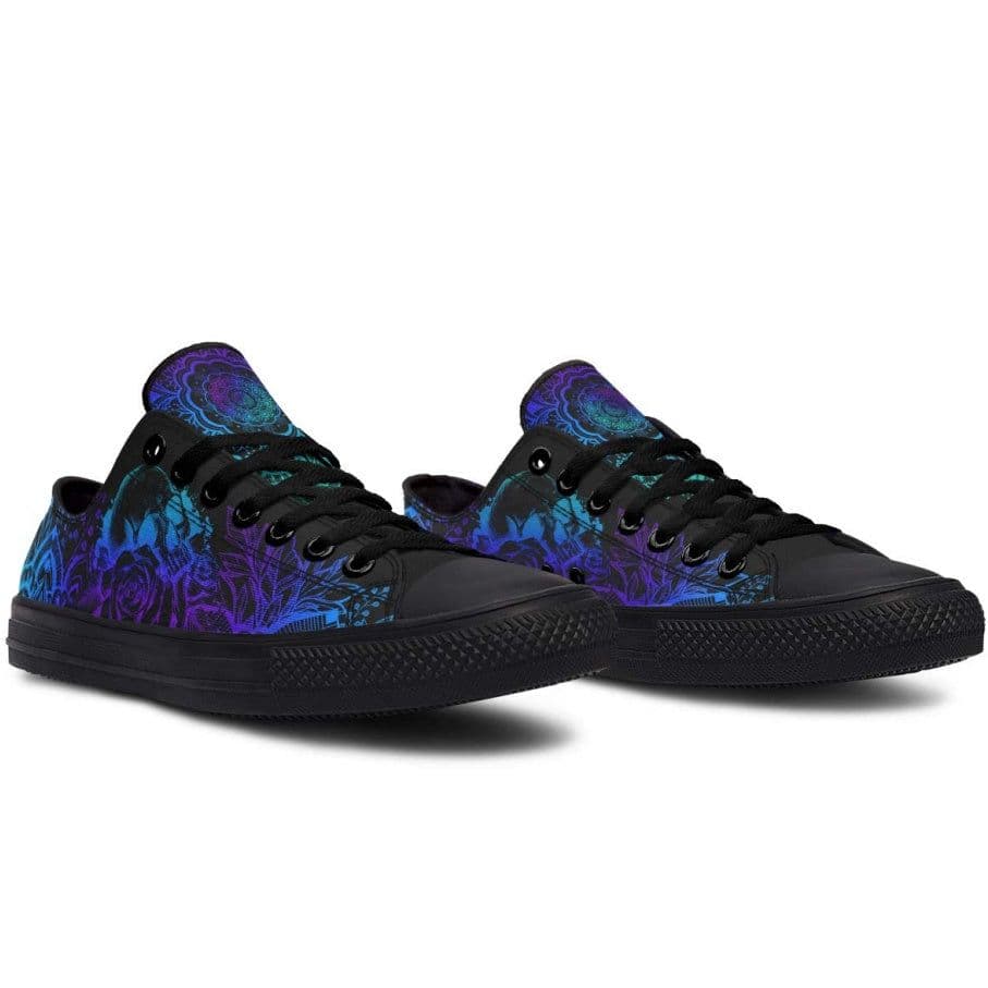 image-Fashion Printed Couple High Top Canvas Shoes