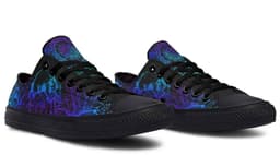 image-Fashion Printed Couple High Top Canvas Shoes