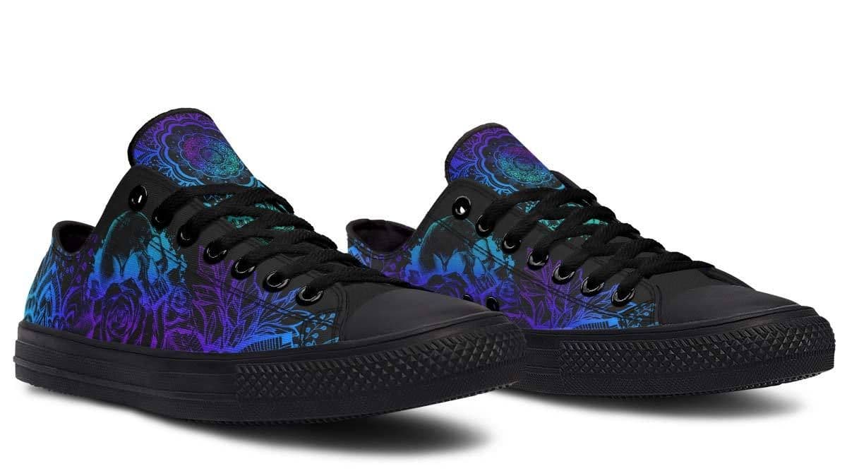 image-Fashion Printed Couple High Top Canvas Shoes