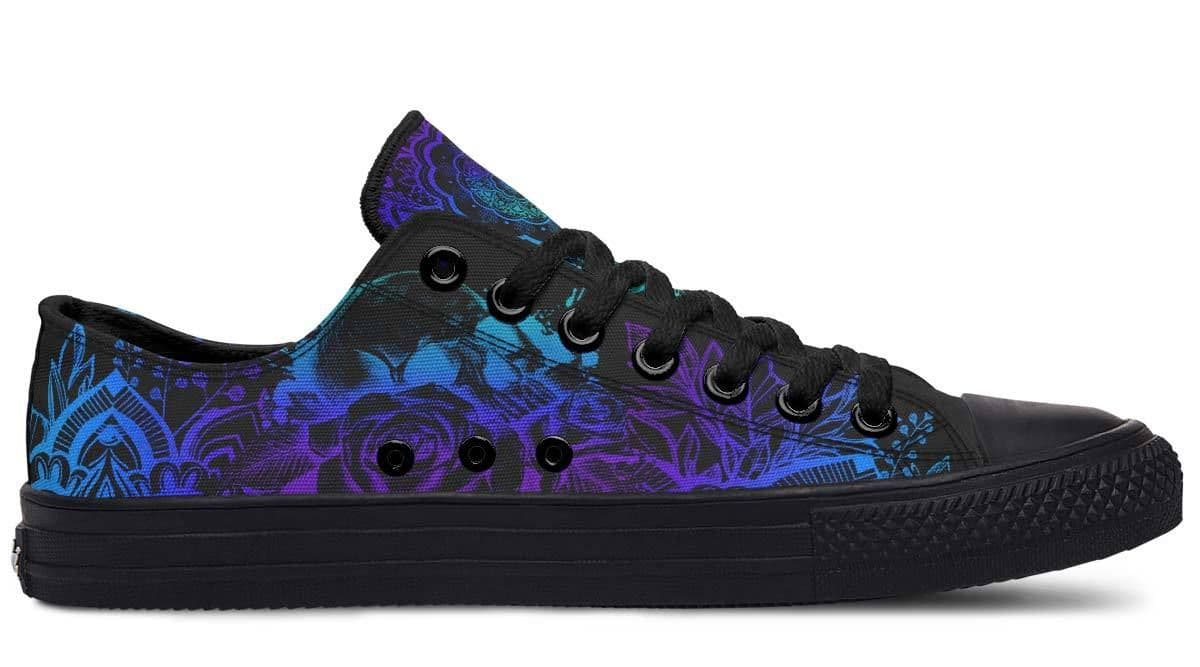 image-Fashion Printed Couple High Top Canvas Shoes