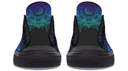 image-Fashion Printed Couple High Top Canvas Shoes