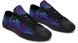 image-Fashion Printed Couple High Top Canvas Shoes