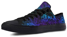image-Fashion Printed Couple High Top Canvas Shoes