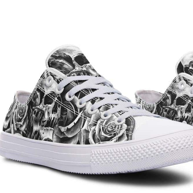 image-Fashion Printed Couple High Top Canvas Shoes