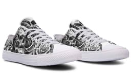 image-Fashion Printed Couple High Top Canvas Shoes