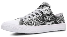 image-Fashion Printed Couple High Top Canvas Shoes