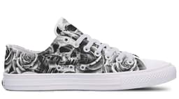 image-Fashion Printed Couple High Top Canvas Shoes