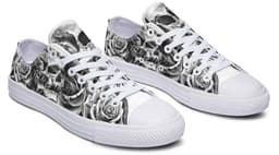 image-Fashion Printed Couple High Top Canvas Shoes