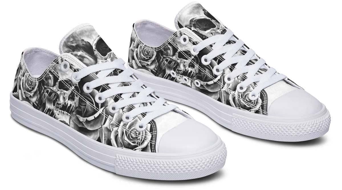 image-Fashion Printed Couple High Top Canvas Shoes