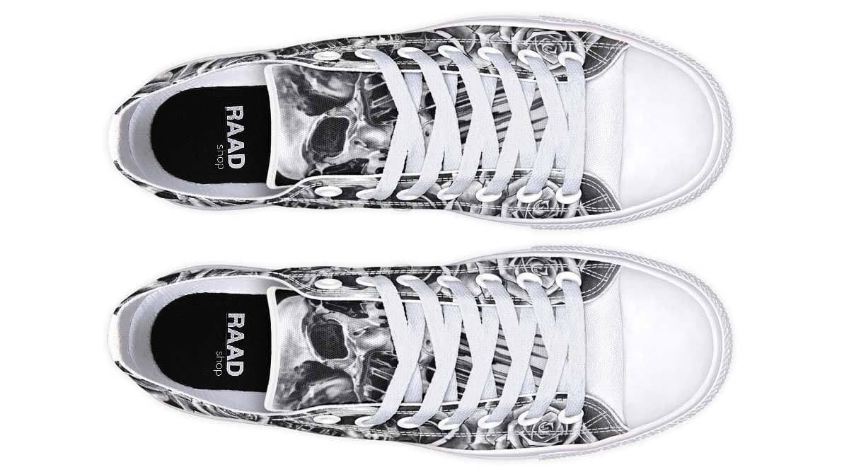 image-Fashion Printed Couple High Top Canvas Shoes