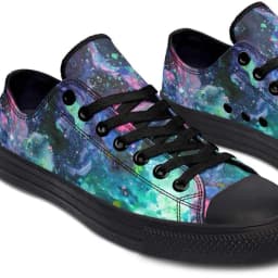 image-Fashion Printed Couple High Top Canvas Shoes