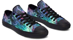 image-Fashion Printed Couple High Top Canvas Shoes