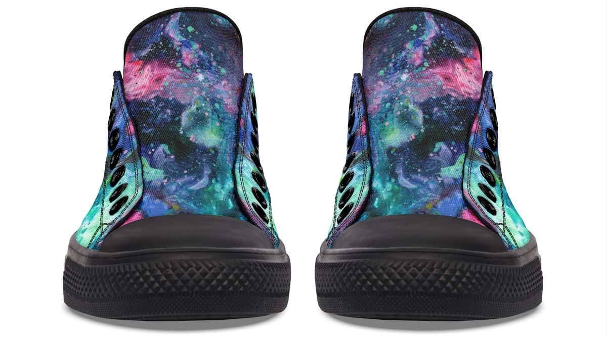 image-Fashion Printed Couple High Top Canvas Shoes
