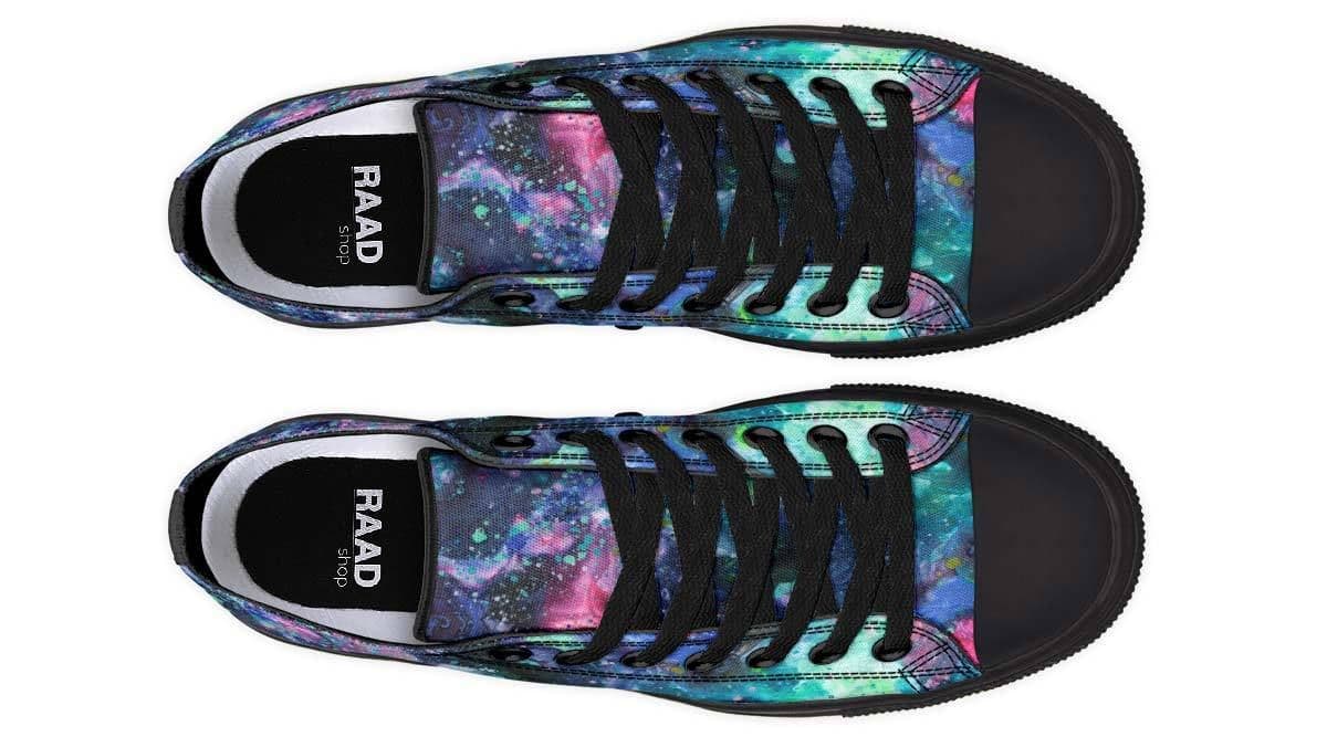 image-Fashion Printed Couple High Top Canvas Shoes