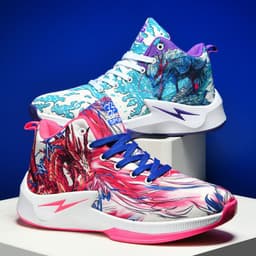 image-Mandarin Duck Shoe Men's Basketball Breathable Sports Mesh