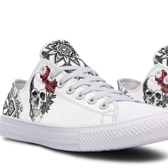 image-Fashion Printed Couple High Top Canvas Shoes