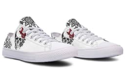 image-Fashion Printed Couple High Top Canvas Shoes