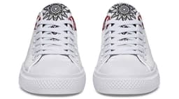image-Fashion Printed Couple High Top Canvas Shoes